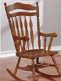 wooden rocking chair